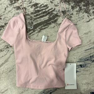 lululemon athletica Light Pink crop top